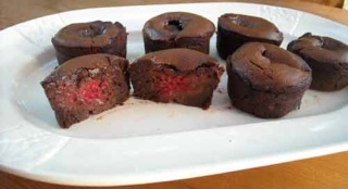 Muffins chocolat-framboise dévoré par Manon & Romane
